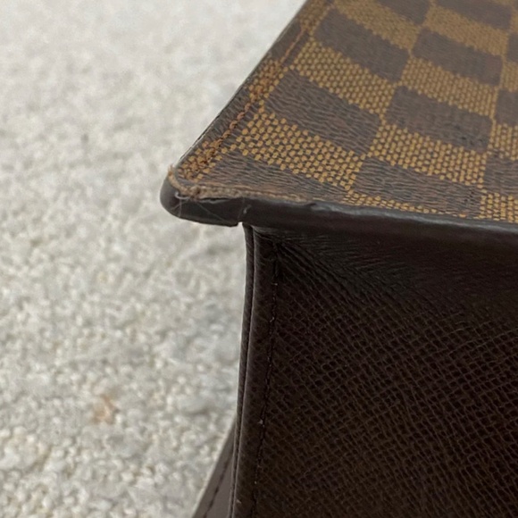 Authentic Pre-Owned Louis Vuitton Bag Sac Plat Damier Ebene Canvas Tote - Picture 8 of 16